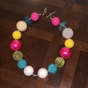 Little girl gumball bead necklace